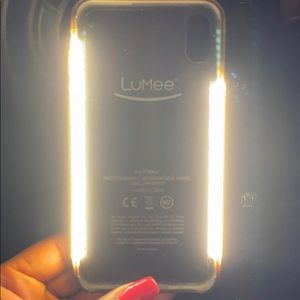 Lumee lighted cell phone case IPhone 10 plus